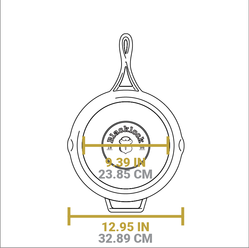 Blacklock Lightweight Cast Iron Skillet Set