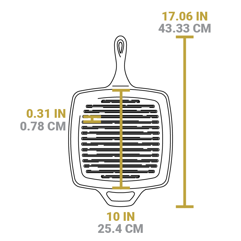 Wildlife Square Grill Pan with Fish