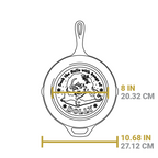 10.25 Inch Dolly Parton Skillet. Deck The Halls