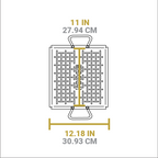 13 x 12 Inch Seasoned Carbon Steel Grilling Basket