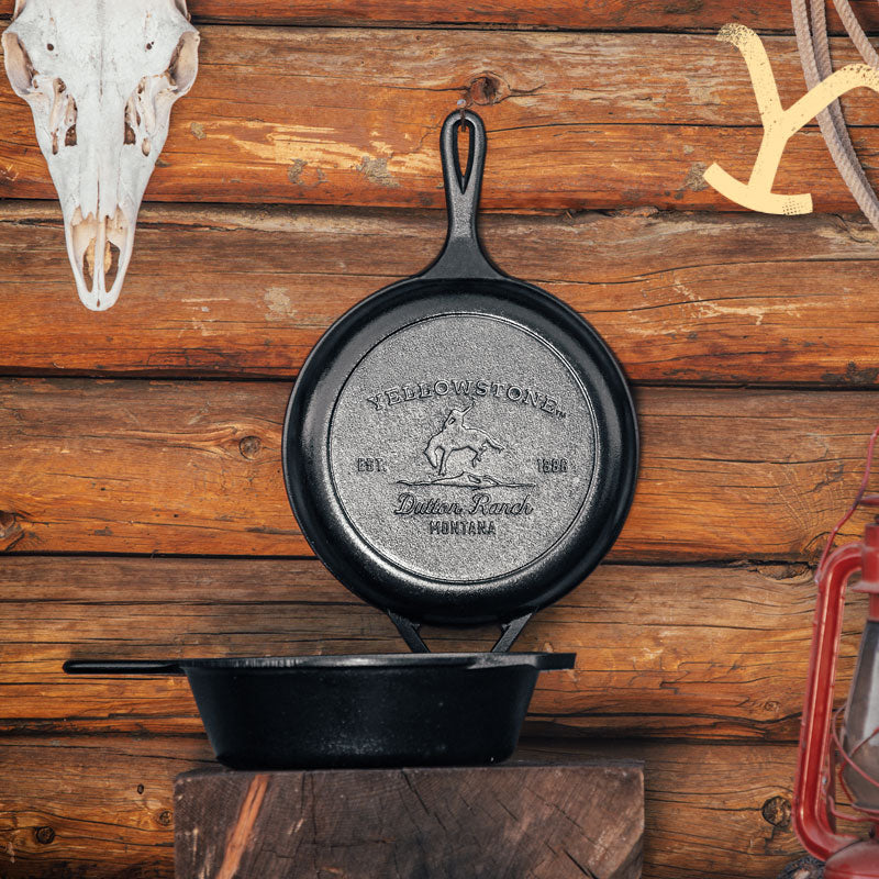 Yellowstone? Seasoned Cast Iron Bucking Bronco Combo Cooker