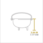 Heat-Treated Cast Iron Mini Kettle