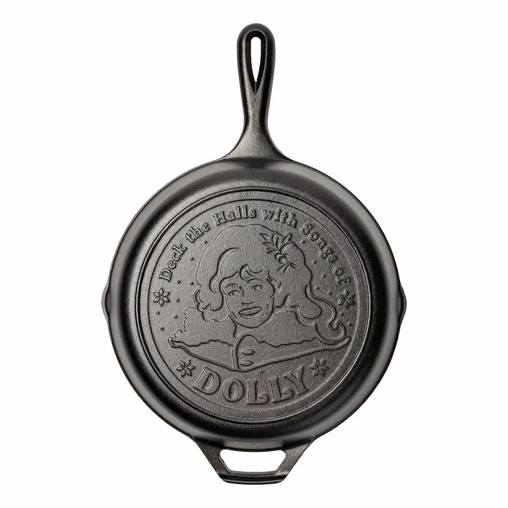 10.25 Inch Dolly Parton Skillet. Deck The Halls