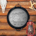 Yellowstone? 17 Inch Seasoned Cast Iron So Wild. So Angry Dual Handle Pan