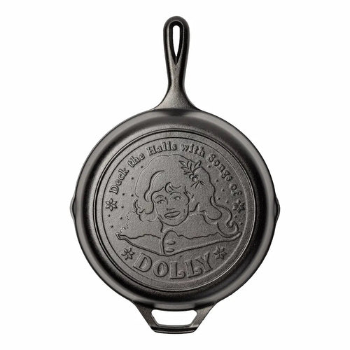 10.25 Inch Dolly Parton Skillet. Deck The Halls