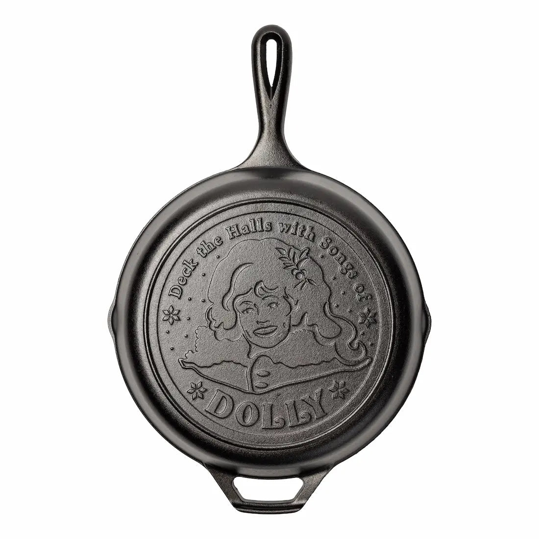 10.25 Inch Dolly Parton Skillet. Deck The Halls
