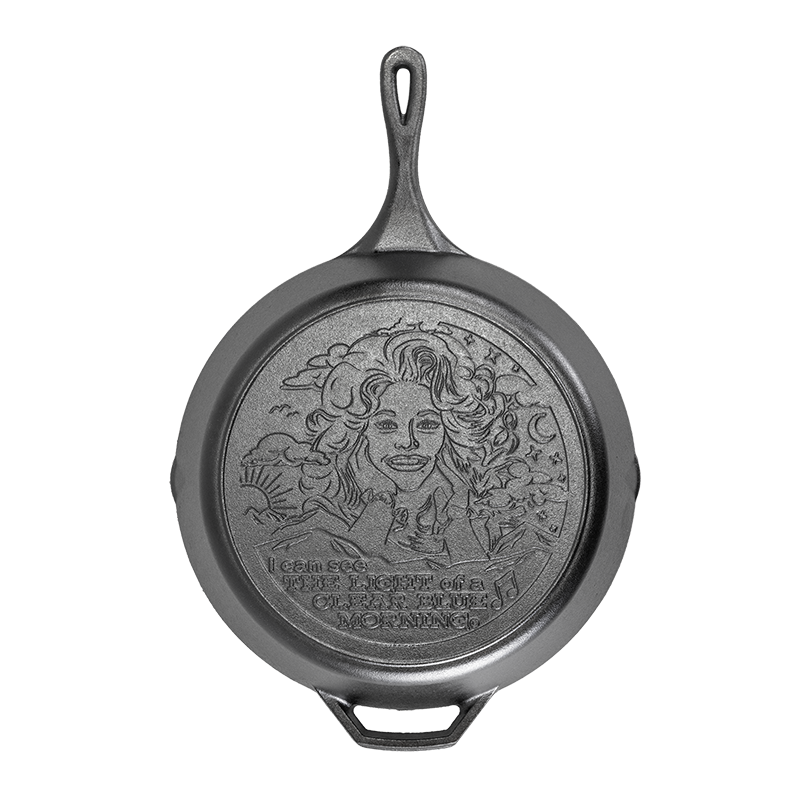 13.25 Inch Light of a Clear Blue Morning Dolly Parton Skillet