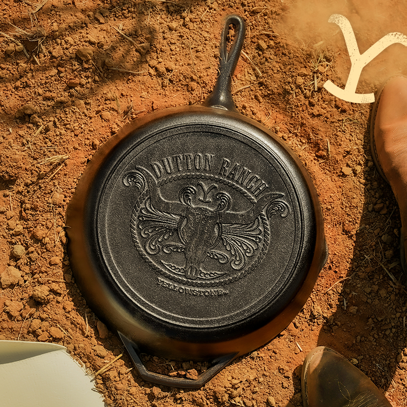 Yellowstone 12 Inch Cast Iron Steer Skillet