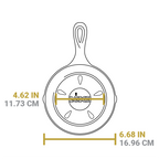 6.5 Inch Seasoned Cast Iron Smoker Skillet