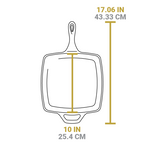 Square Cast Iron Classic Skillet