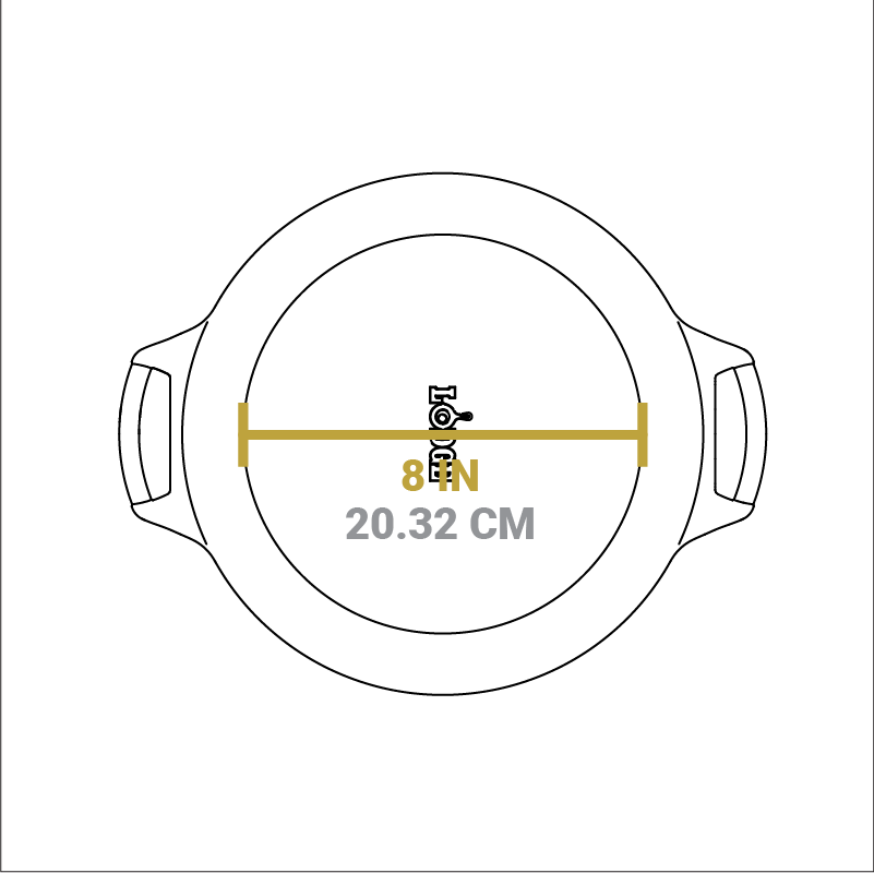 10.25 Inch Seasoned Cast Iron Baker’s Skillet
