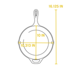10.25 Inch Seasoned Cast Iron Holiday Truck Skillet