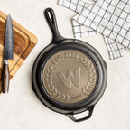 Custom Engraved Monogram Skillet