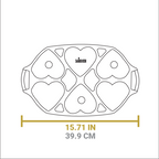 Seasoned Cast Iron Heart Mini Cake Pan