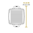 USA Enamel 11 Inch Enameled Cast Iron Grill Pan