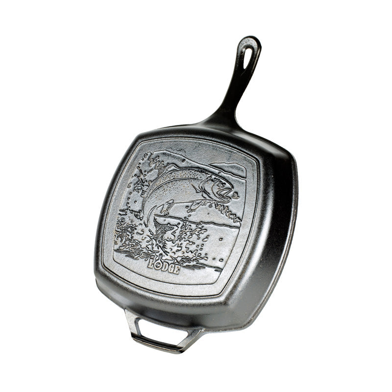 Wildlife Square Grill Pan with Fish