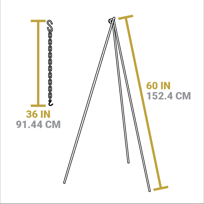 Camp Tripod. 2 Pack