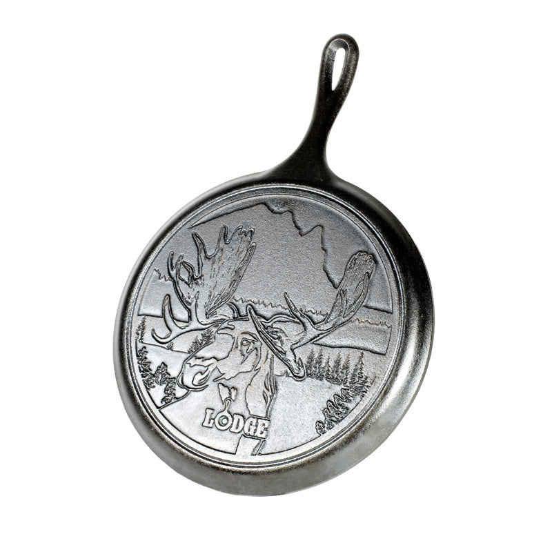 Wildlife Series? 10.5 Inch Cast Iron Moose Griddle?