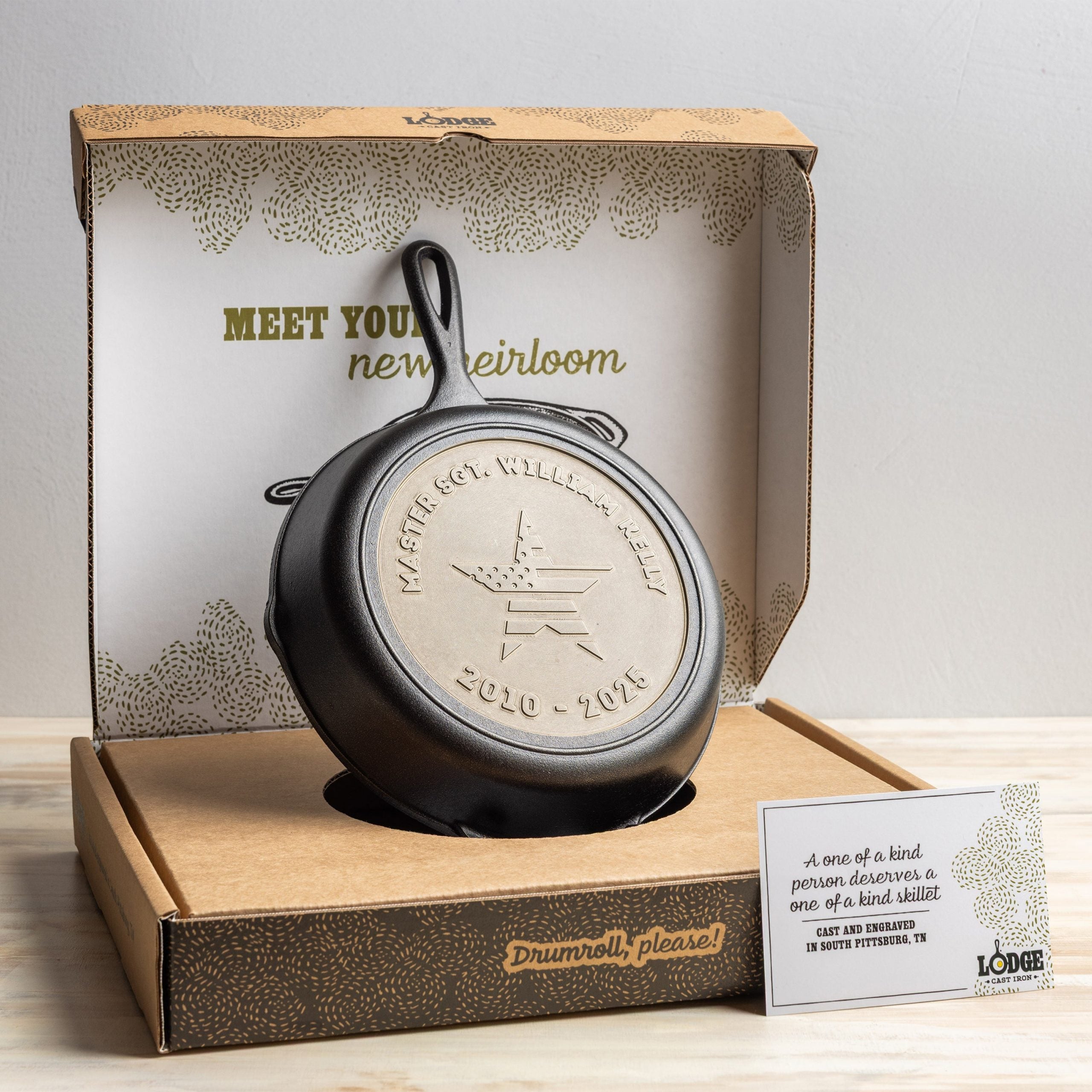 Custom Engraved Honor Skillet