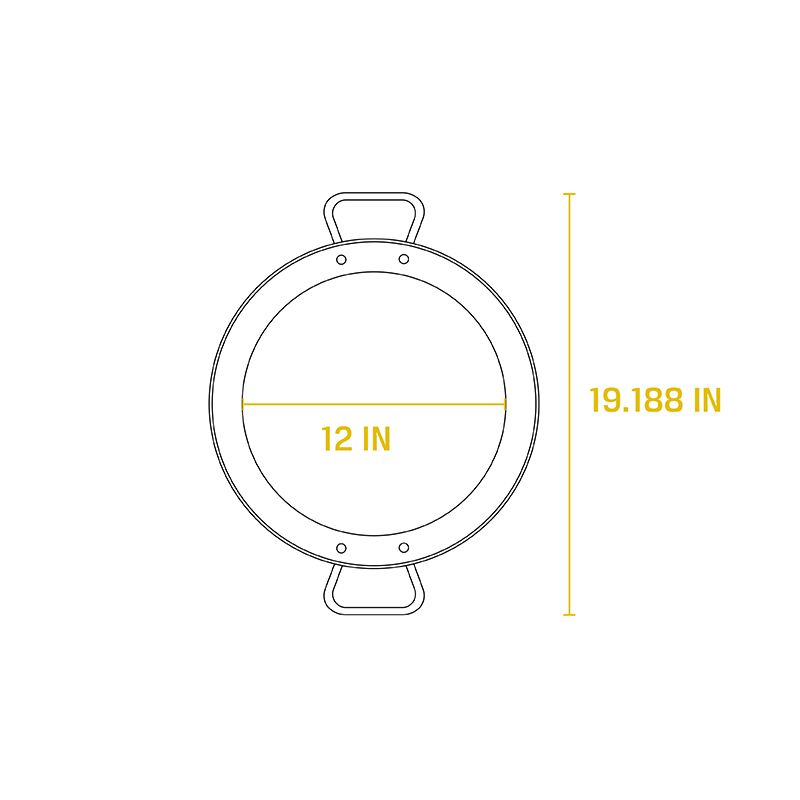 Carbon Steel Dual Handle Pan