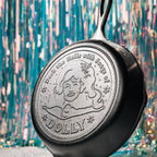 10.25 Inch Dolly Parton Skillet. Deck The Halls