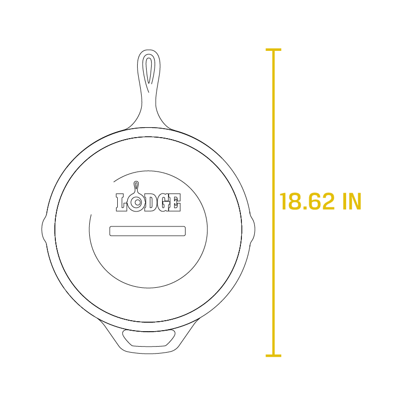 Cast Iron Covered Deep Skillet