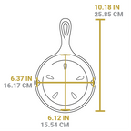 6.5 Inch Seasoned Cast Iron Smoker Skillet