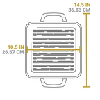 Chef Collection Square Grill Pan