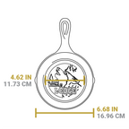 Wildlife Series? 6.5 Inch Cast Iron Wolf Skillet
