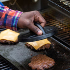 6.25 Inch Seasoned Cast Iron Burger Press