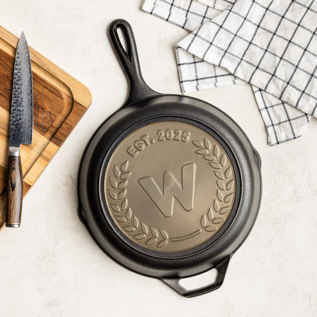 Custom Engraved Monogram Skillet