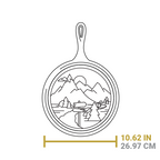 Wanderlust 10.5 Inch Cast Iron Mountain Griddle