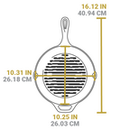 Round Cast Iron Grill Pan