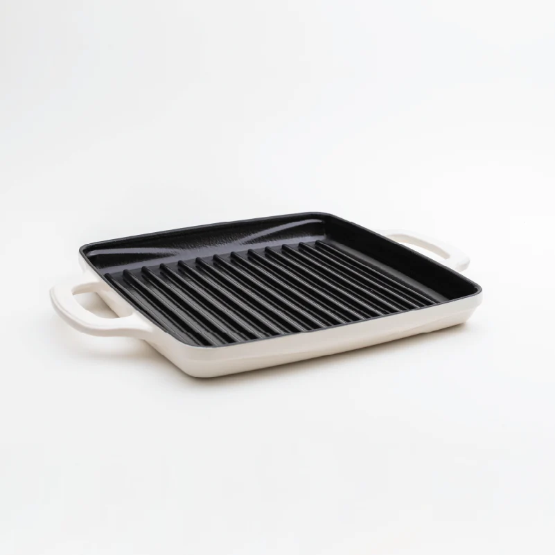 USA Enamel 11 Inch Enameled Cast Iron Grill Pan