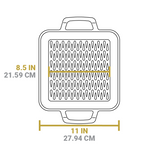 Chef Collection 11 Inch Cast Iron Square Grill Topper