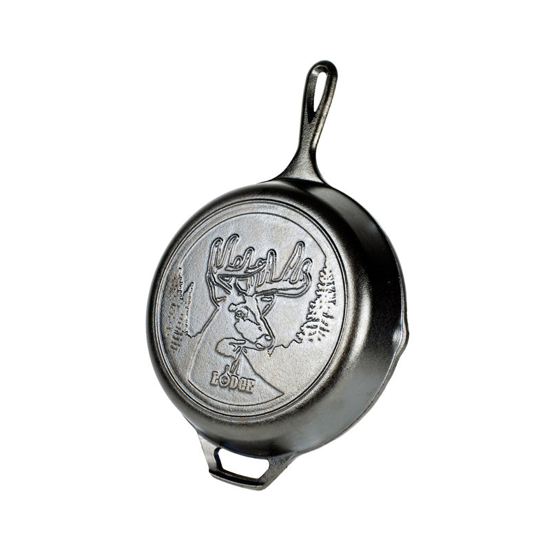 Wildlife Series? 10.25 Inch Cast Iron Deer Skillet