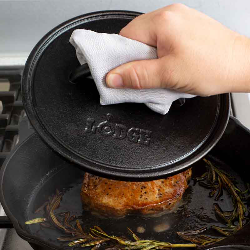 Yellowstone? 8 Inch Round Seasoned Cast Iron Power Y Grill Press