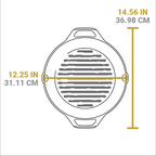 Dual Handle Cast Iron Grill Pan